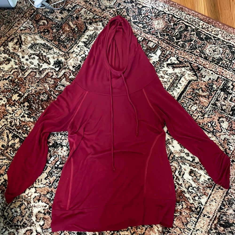 Cute red hooded sweater